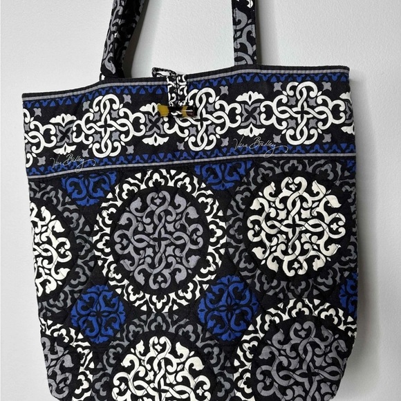 Vera Bradley Canterberry Cobalt Tote Bag - Picture 4 of 10